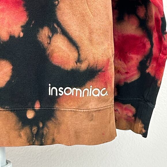 Insomniac EDC Hoodie Mens S Small Electric Daisy Carnival EDM Rave Tie Dye Black - Picture 6 of 11